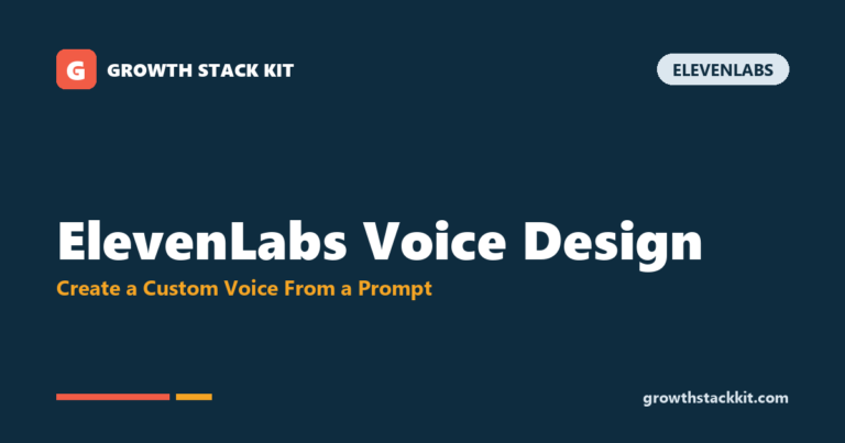 elevenlabs voice design