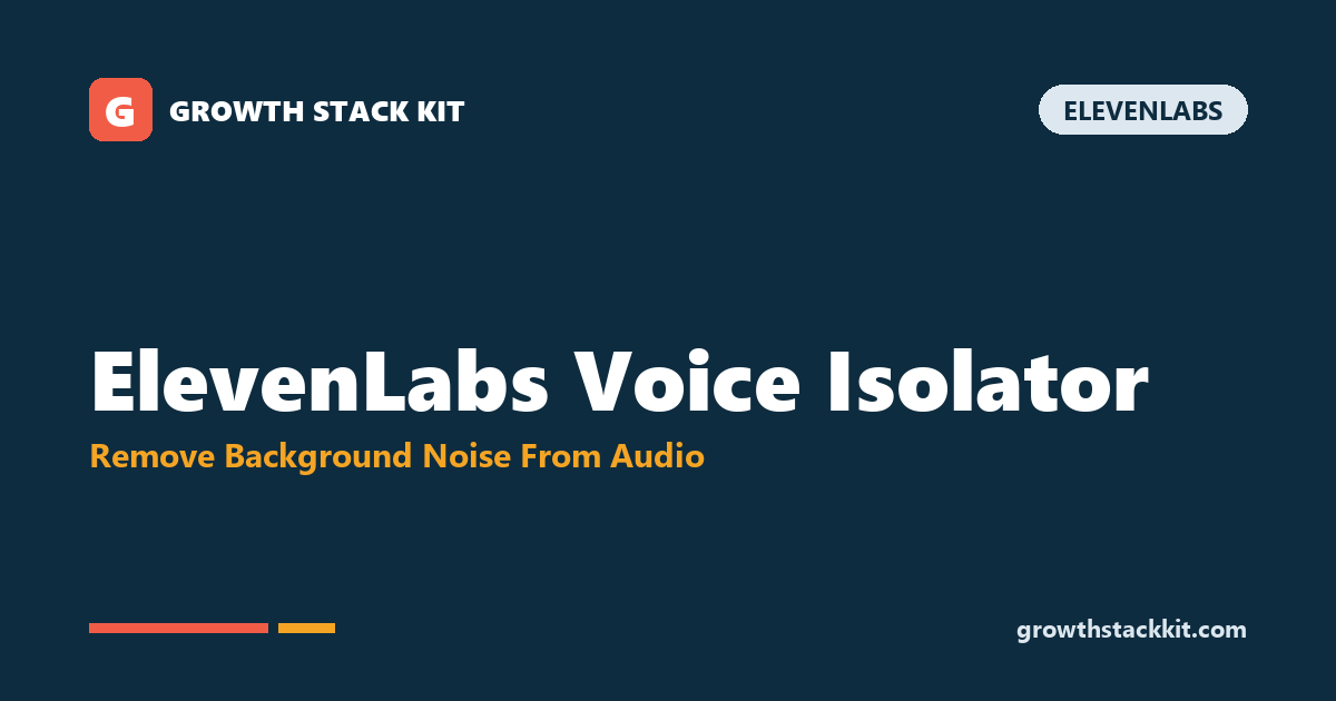 elevenlabs voice isolator